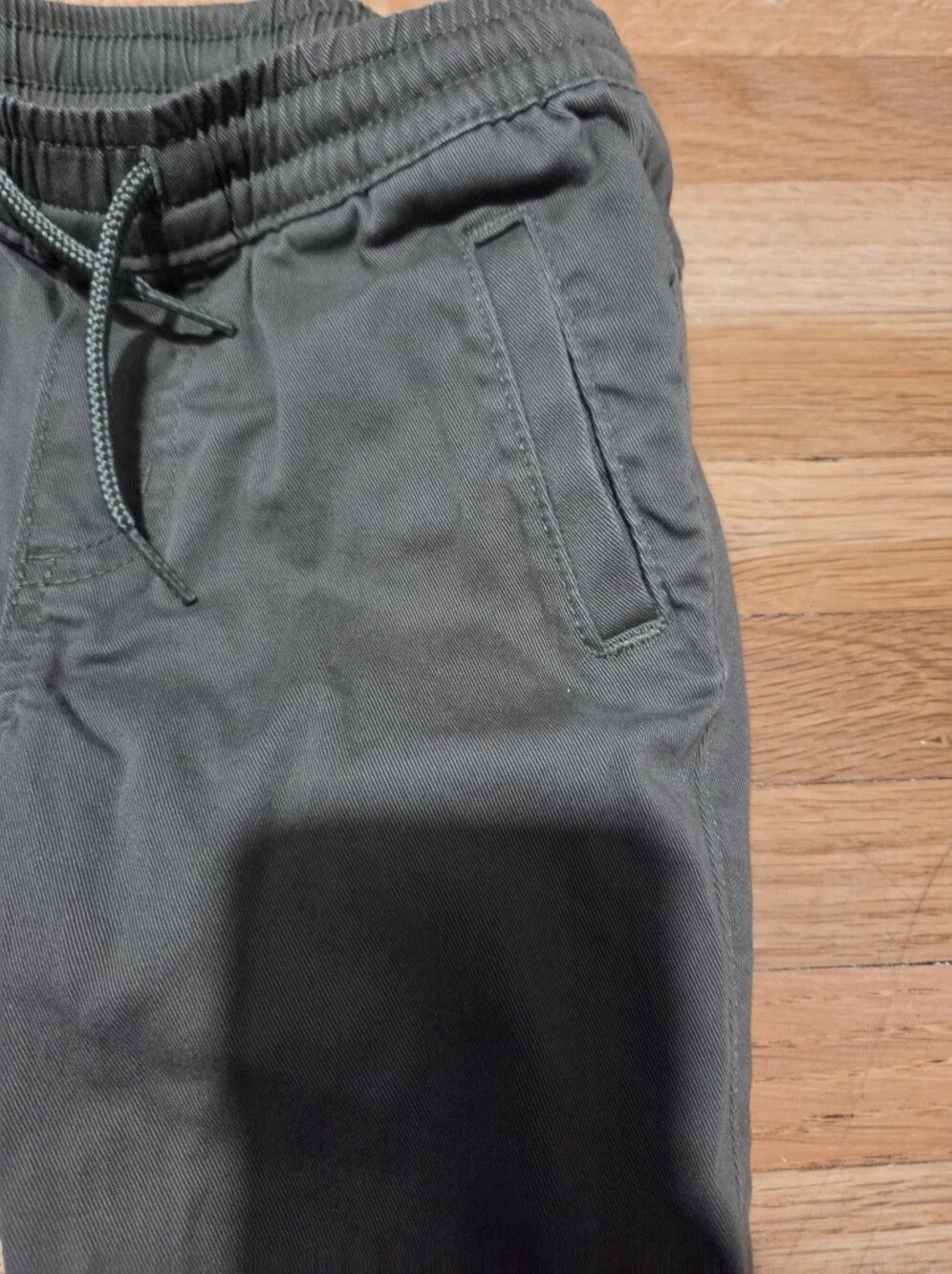 Old Navy Toddler Boy Olive Green Drawstring Jogger Pants / Size 3t